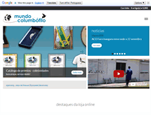 Tablet Screenshot of mundocolumbofilo.com